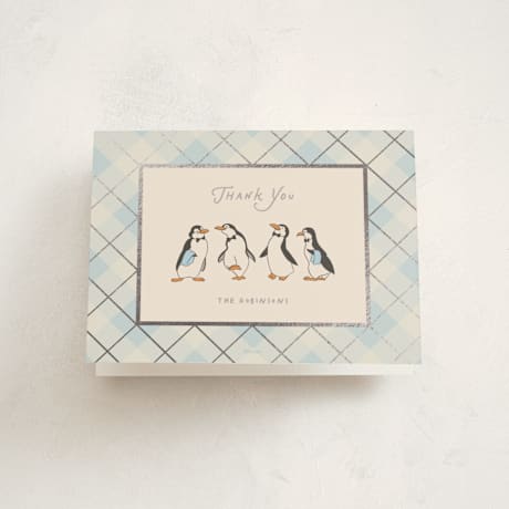 Foil-Pressed Baby Shower Thank You Cards
