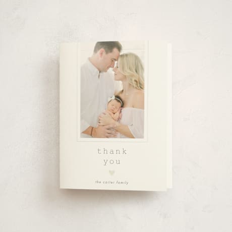 Gloss-Press Birth Announcement Thank You Cards