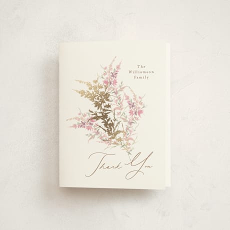 Foil Pressed Baptism and Christening Thank You Cards