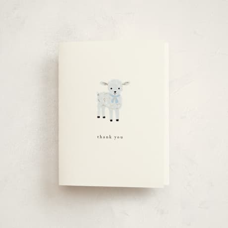 Foil Pressed Baptism and Christening Thank You Cards