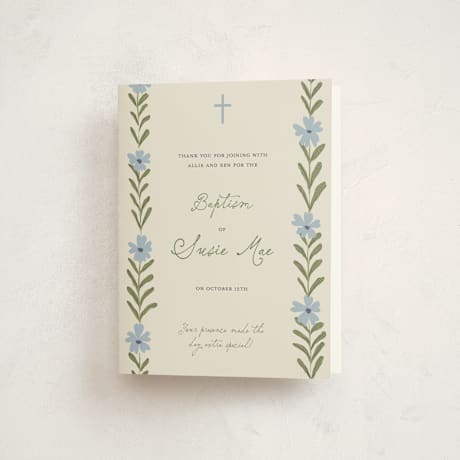 Baptism and Christening Thank You Cards