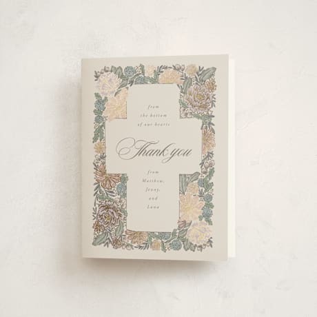 Foil-Pressed Confirmation Thank You Cards
