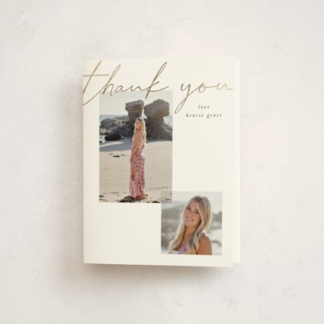 Foil-Pressed Graduation Thank You Cards