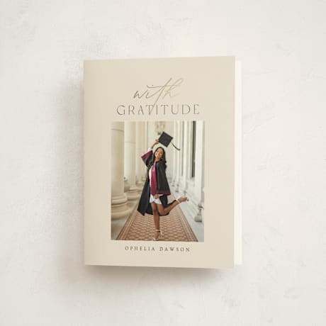 Foil-Pressed Graduation Thank You Cards