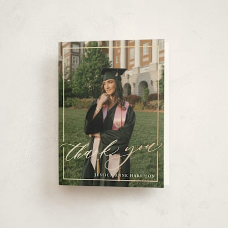 Foil-Pressed Graduation Thank You Cards