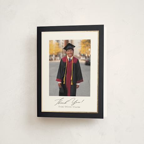 Foil-Pressed Graduation Thank You Cards