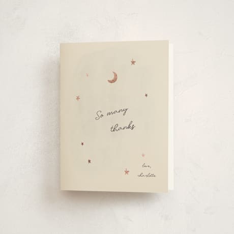 Foil-Pressed Baby Shower Thank You Cards