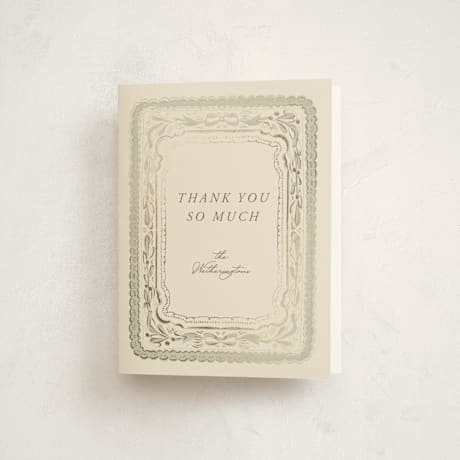 Foil-Pressed Baby Shower Thank You Cards