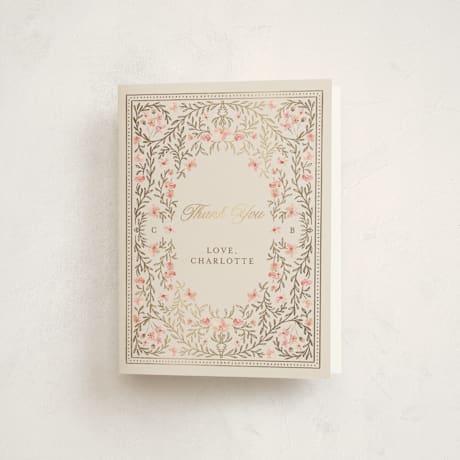 Foil-Pressed Baby Shower Thank You Cards