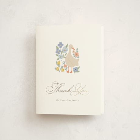 Foil-Pressed Baby Shower Thank You Cards