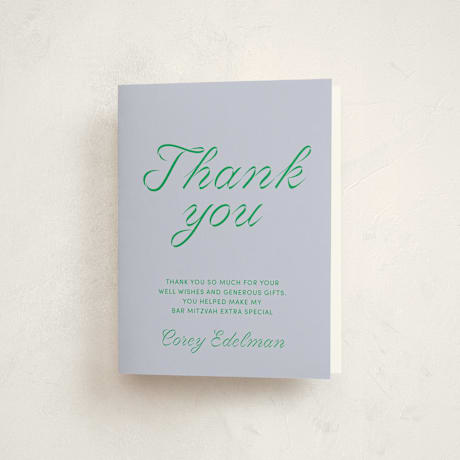 Mitzvah Thank You Cards