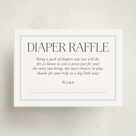 Mini Baby Shower Insert Cards