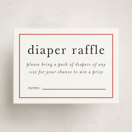 Mini Baby Shower Insert Cards