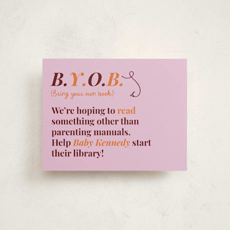 Baby Shower Insert Cards
