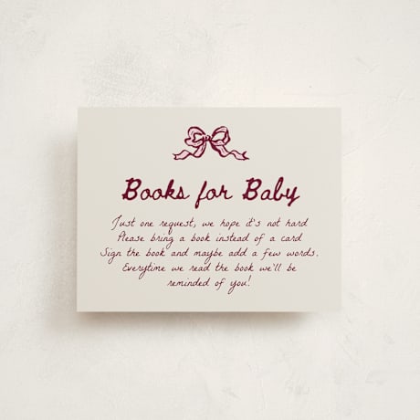 Baby Shower Insert Cards