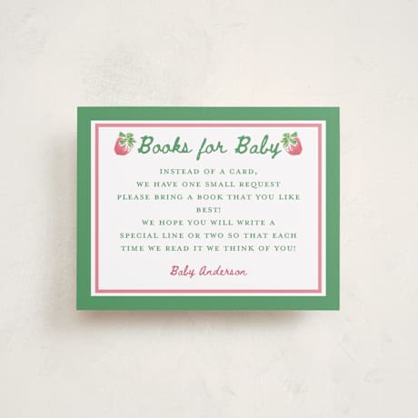 Baby Shower Insert Cards