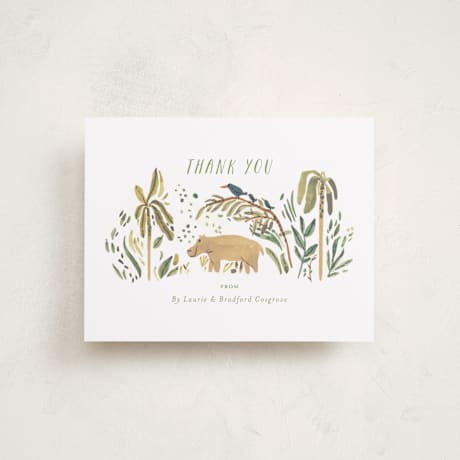 Flat Birth Announcement Thank You Cards
