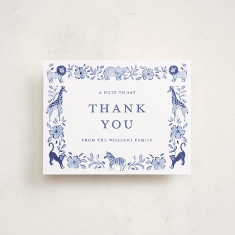 Flat Birth Announcement Thank You Cards