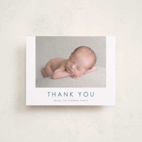 Flat Birth Announcement Thank You Cards