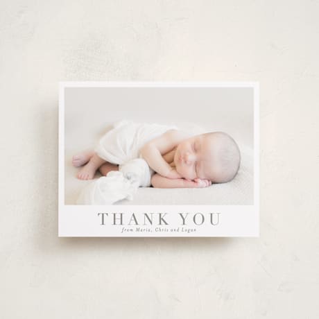 Flat Birth Announcement Thank You Cards