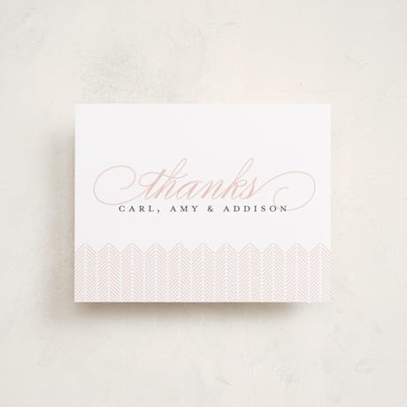 Flat Birth Announcement Thank You Cards
