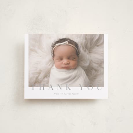 Flat Birth Announcement Thank You Cards