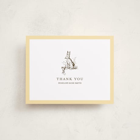 Flat Birth Announcement Thank You Cards