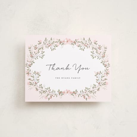 Flat Birth Announcement Thank You Cards
