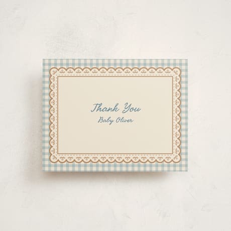 Flat Birth Announcement Thank You Cards