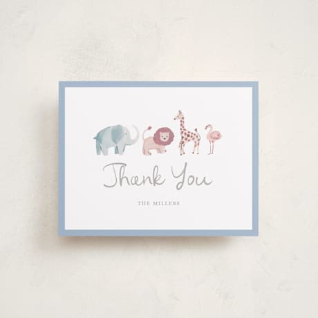 Flat Birth Announcement Thank You Cards