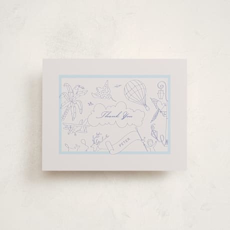Flat Birth Announcement Thank You Cards