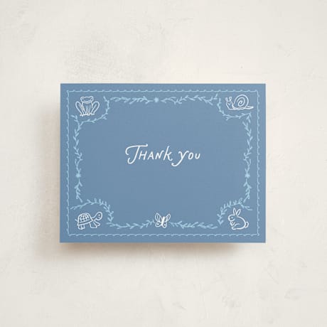 Flat Birth Announcement Thank You Cards