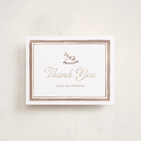 Flat Birth Announcement Thank You Cards