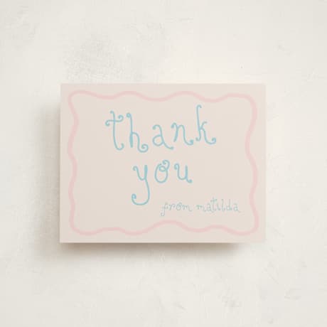 Flat Birth Announcement Thank You Cards