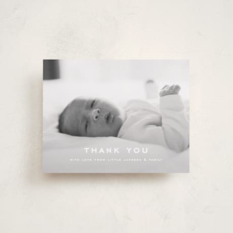 Flat Birth Announcement Thank You Cards