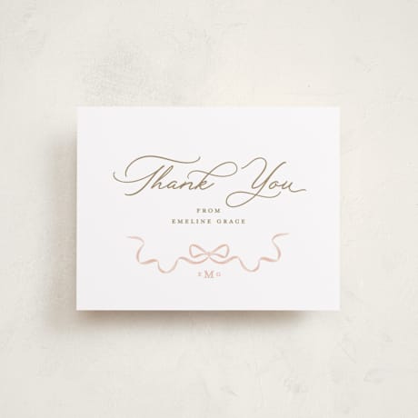 Flat Birth Announcement Thank You Cards
