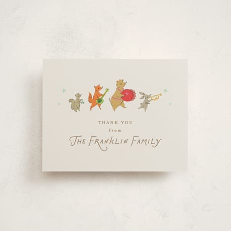 Flat Birth Announcement Thank You Cards
