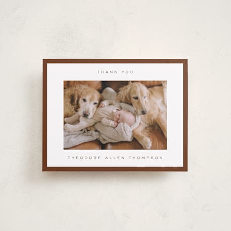 Flat Birth Announcement Thank You Cards