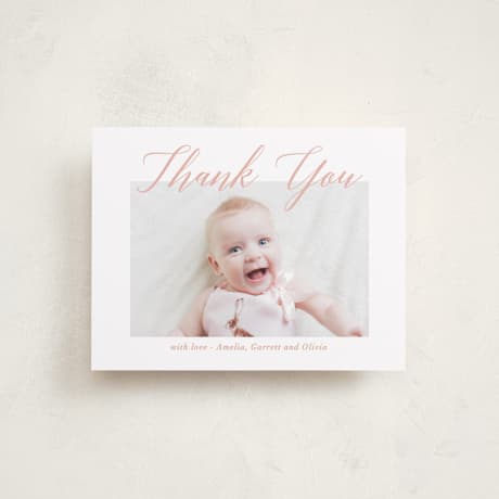 Flat Birth Announcement Thank You Cards