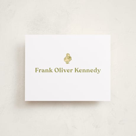 Flat Birth Announcement Thank You Cards