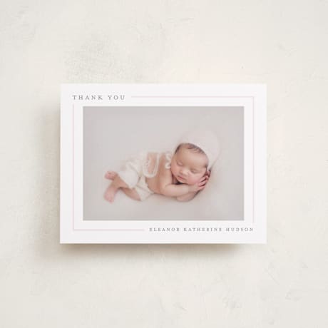 Flat Birth Announcement Thank You Cards