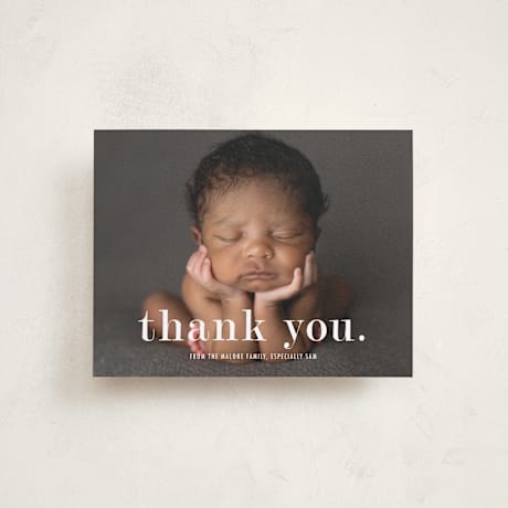 Flat Birth Announcement Thank You Cards