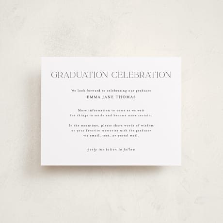 Graduation Insert Cards