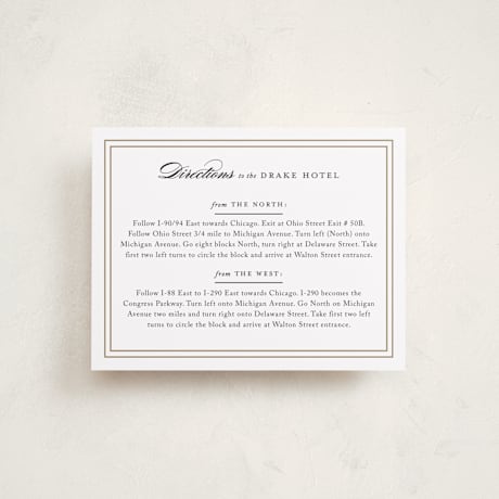 Mitzvah Direction Cards