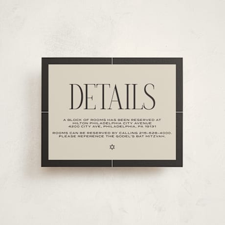 Mitzvah Direction Cards