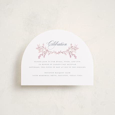 Mitzvah Reception Cards