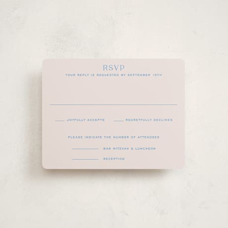 Mitzvah RSVP Cards