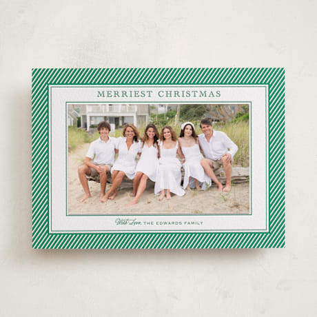 Letterpress Holiday Photo Mount Cards