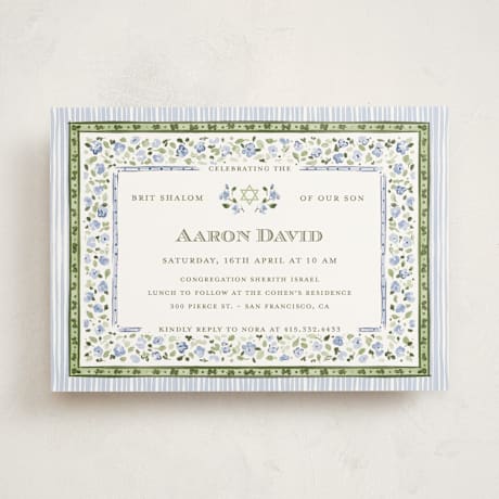 Bris and Baby Naming Invitations