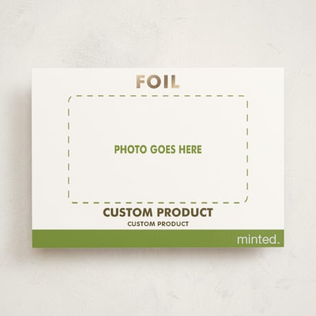 Foil-Pressed Holiday Photo Mount Cards